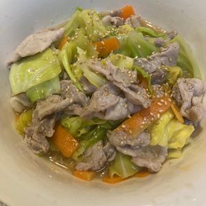 くだもの大好きの作ってみた!投稿(【レンジだけ！】豚肉と野菜のとろみあんかけ)