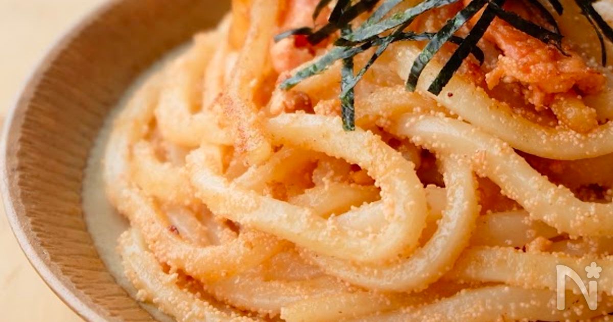 【香ばし♪明太マヨの焼きうどん】スピード飯×夜食にもおすすめ