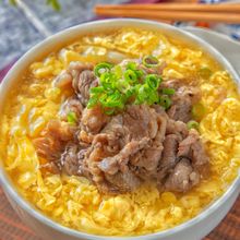 【甘辛牛肉のせ かきたまあんかけうどん】失敗無しで簡単！