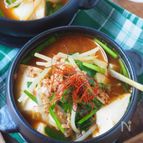 簡単！もやしと豆腐のチゲスープ