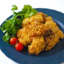 トースターで簡単！鶏のコーンフレーク焼き〜カレー味