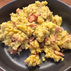 フミの作ってみた!投稿(大人気♩【さつまいもとベーコンのカリカリサラダ】)
