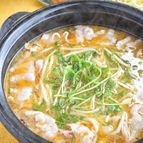 無限ごま油鍋 （豚・豆苗・もやし）