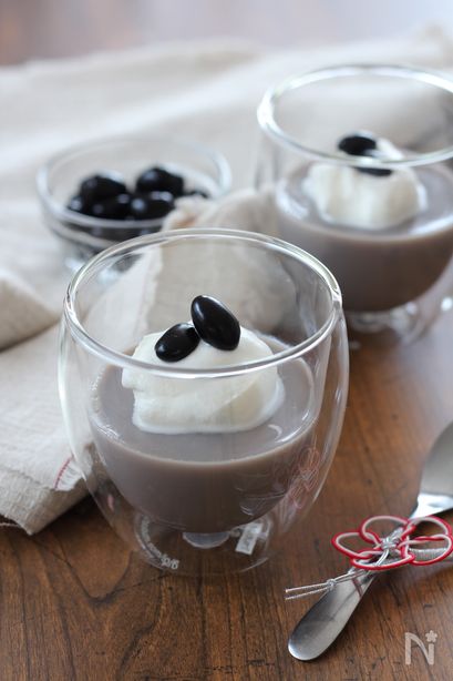 黒豆豆乳プリン【おせちリメイク】