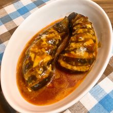 簡単デミソースで♪【なすひき肉の挟み焼き】