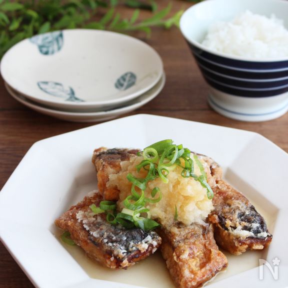 ごはんが進むおかず！さばの竜田揚げ～おろしポン酢添え～
