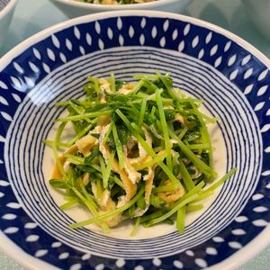 700587の作ってみた!投稿(簡単・時短・節約副菜！『豆苗と油揚げのお浸し』)