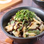 お手軽レンチン！レンコンと青じその梅肉塩昆布和え