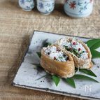 アンチョビと塩揉み胡瓜のチーズ稲荷