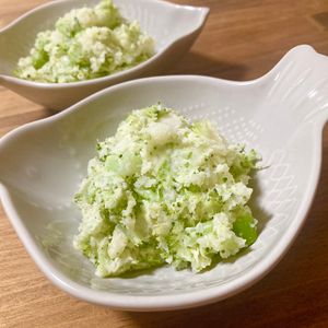 ゆかりの作ってみた!投稿(マヨ控えめでも満足感あり♪ブロッコリーのガーリックポテサラ)