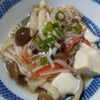 marine55の作ってみた!投稿(5分で完成!【豆腐の和風きのこあんかけ】腸活にも◎)