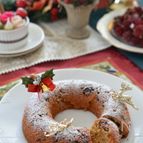 ドライフルーツたっぷり☆アーモンドフラワーのクリスマスケーキ
