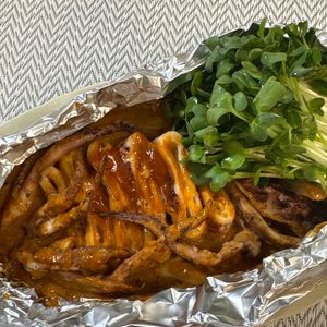 楽ラク手抜キッチン🐶🐾の作ってみた!投稿(【イカのコチュマヨ焼き】今日のおつまみ)