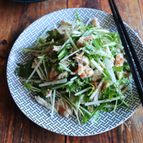 【ぱぱっと一品！ささみと水菜の梅肉和え】