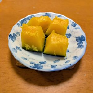 ゆきまる🐬🫧の作ってみた!投稿(味付けは塩だけ♪甘い塩カボチャの作り方)