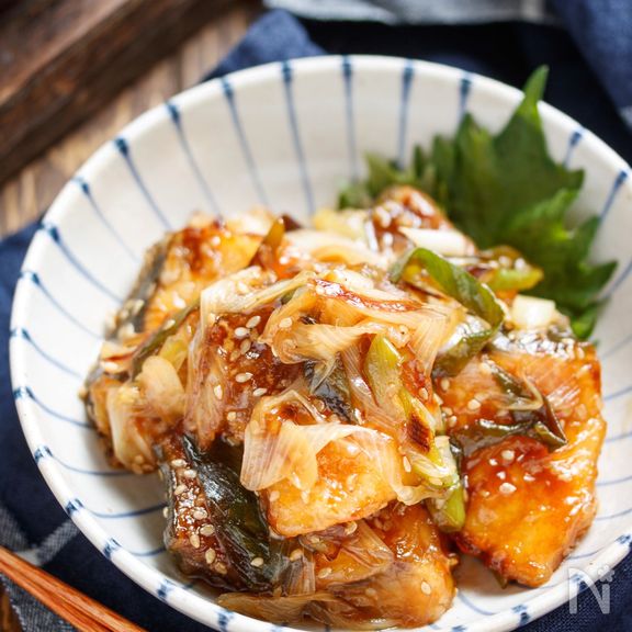 ぶりの甘辛揚げ〜ネギごまソース〜【#作り置き #揚げない】