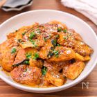 【かぼちゃ×鶏むね肉レシピ】想像を超える♪カレー粉とあの〇〇で絶品ソースに!|子どもウケも抜群