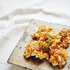 レンコンと竹輪の甘辛焼き