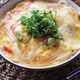 ほぐして食べる美味しさ♡とろーり半熟卵のかに玉うどん