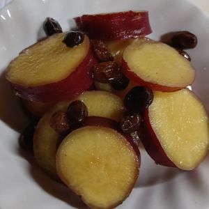 ぽぽペの作ってみた!投稿(煮るだけ簡単！【さつまいもとレーズンのレモン煮】お弁当に◎)