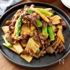 『牛肉とたけのことアスパラのオイスター炒め』絶品☆ご飯が進む