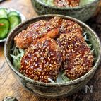 男子が喜ぶ🥰【ごまたっぷりソースカツ丼】