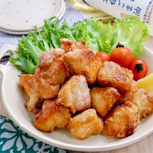 油大さじ４！『冷めても美味しい揚げない鶏むねマヨ醤油唐揚げ』
