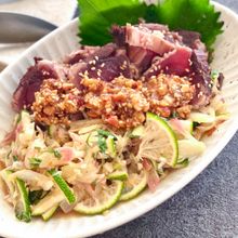 柑橘たっぷり【カツオのたたきの薬味サラダ】