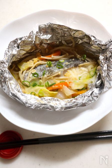 我が家の定番味付け！たらの味噌マヨホイル焼き