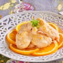 やわらかエビマヨのオレンジ風味【箸ですっと切れる】(介護食)