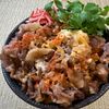 楽ラク手抜キッチン🐶🐾の作ってみた!投稿(『他人丼』牛肉をとろ～り半熟卵でとじて白飯にON)