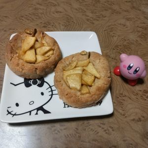 ももの作ってみた!投稿(米粉の【アップルパイクッキー】)