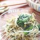 レンジで☆小松菜ともやしの黒ごまナムル