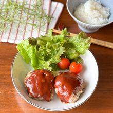 米粉で作る!つなぎ不要「絶品ハンバーグ」