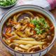 【汁まで飲み干す！】だし香る☆濃厚とろとろ餡の豚カレーうどん