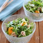 水菜とツナのサラダ