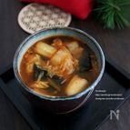 キムチとわかめのとろみスープ