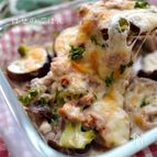 レンジで時短☆なすとツナのチーズ焼き【低糖質✨】