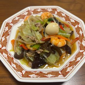 こむぎの作ってみた!投稿(［八宝菜］シーフードの旨味たっぷり！餡が美味しい♡中華炒め)