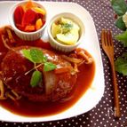 レンチンで激旨！お弁当におすすめ【煮込みハンバーグ】