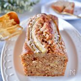 簡単ヘルシー♪【米粉とオートミールのバナナケーキ】バターなし