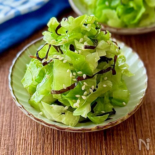 5分で完成♩やみつきキャベツの塩昆布和え