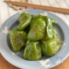 ピーマンの白だしわさび漬け