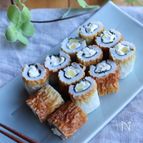 絶品おつまみ＊ちくわのクリチ海苔巻き
