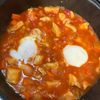 きりみちゃんの作ってみた!投稿(【チキンと半熟たまごのトマト煮】虜になるおいしさ…♡)