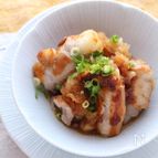 大根おろしの照り焼きソースde餅肉巻き
