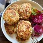 シャキシャキれんこん味噌バーグ