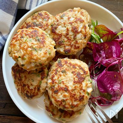 シャキシャキれんこん味噌バーグ