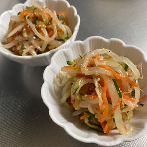 394996の作ってみた!投稿(【もやしのガーリックペッパーナムル】50円副菜！おつまみにも)