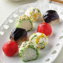 野菜だけでも大満足！！お野菜畑の手まり寿司